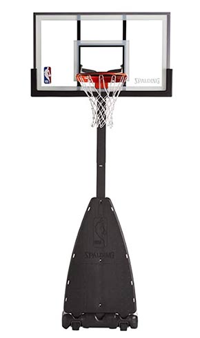 spalding nba 54 glass portable basketball hoop