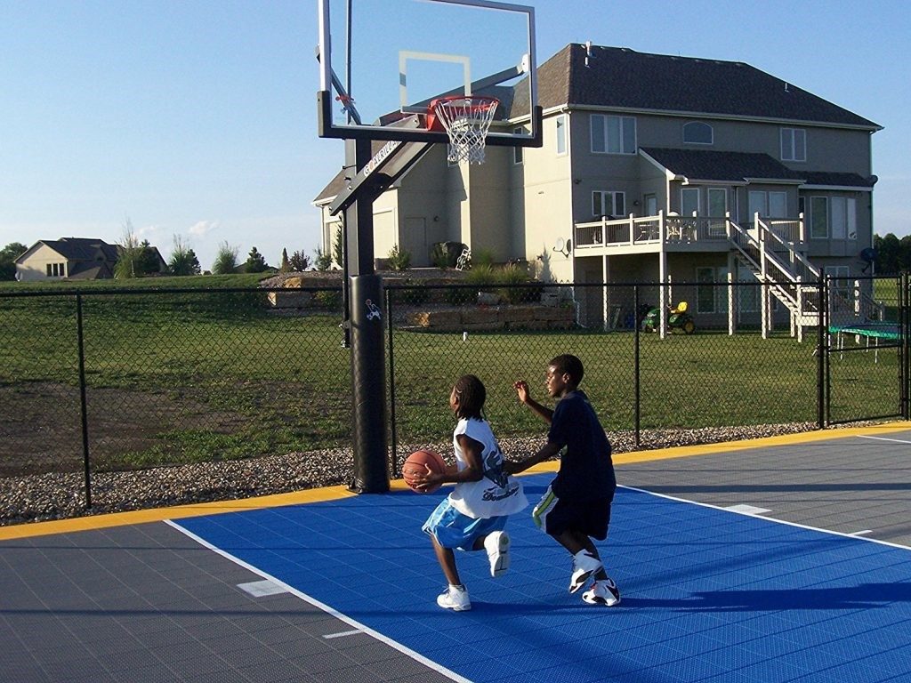 how to make a homemade basketball court