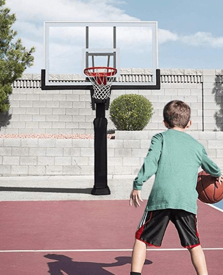 in ground basketball hoop for outdoor