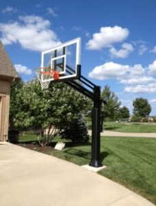 in ground basketball hoops