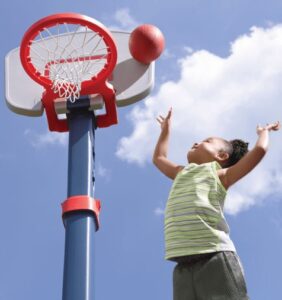 kids adjustable basketball goal