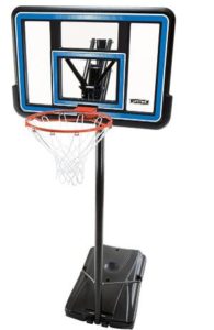 youth use portable basketball hoops