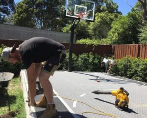 how to install outdoor basketball hoops