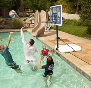 basketball hoop for poolside
