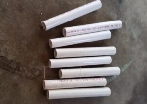 multiple parts of pvc pipes