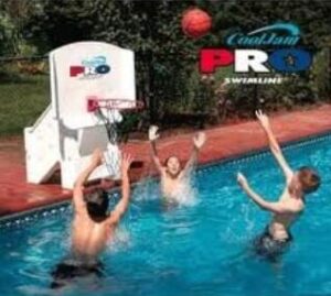 basketball hoops for poolside