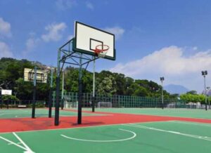 professional outdoor basketball court surface